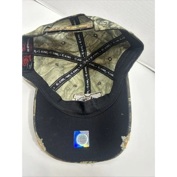 Missouri Tigers Mizzou Camo Mossy Oak OC Sports Slam NCAA Adjustable Cap Hat - Picture 7 of 9